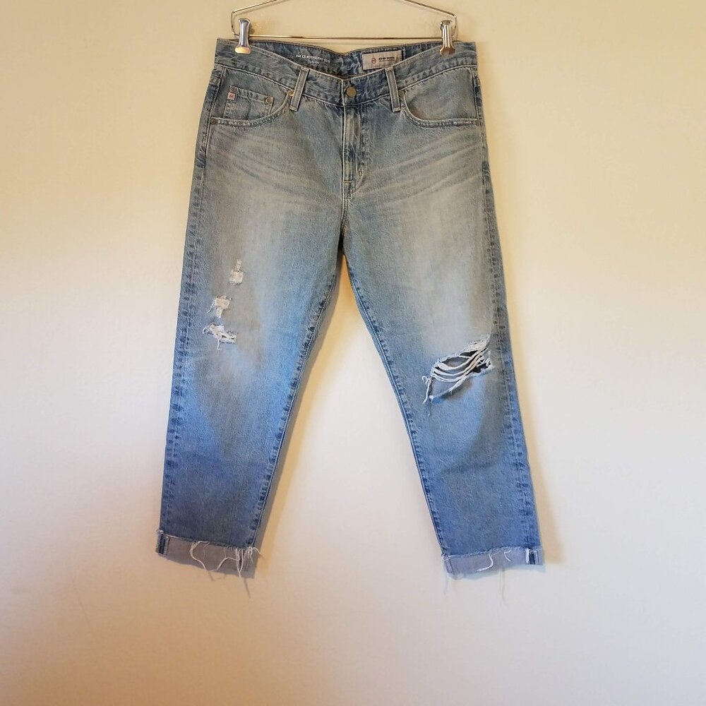 AG Adriano Goldschmied Jeans Ex-Boyfriend Slouchy Slim Distressed Women's 31